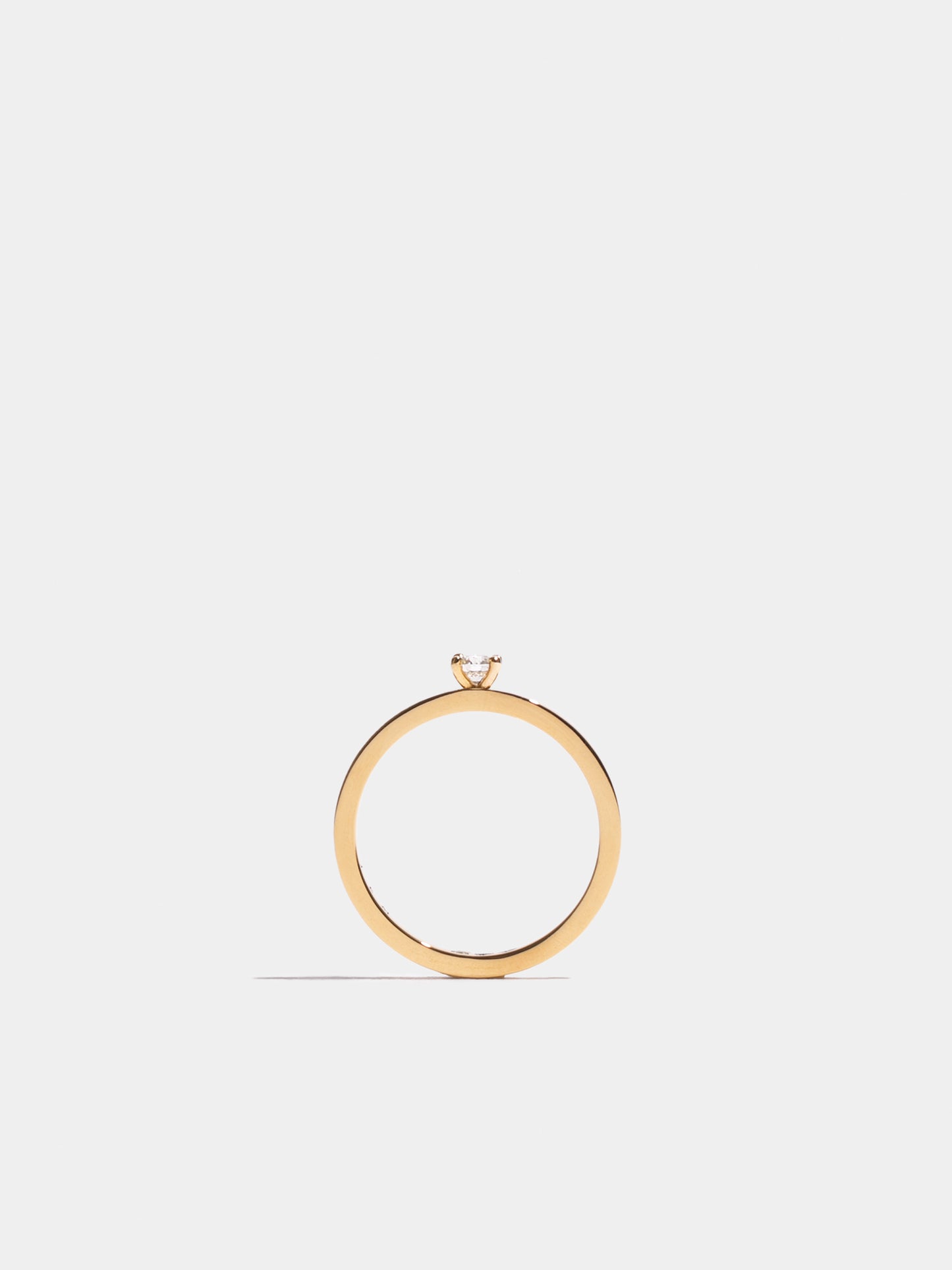 Solitaire Anagramme flat ribbon | Fairmined Gold