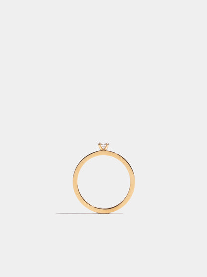 Solitaire Anagramme flat ribbon | Fairmined Gold