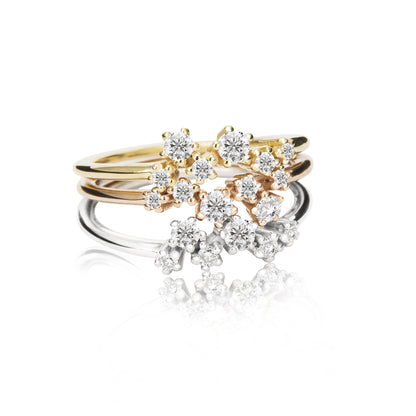 Sparkle Ring mit 6 Brillanten | Fairmined Gold