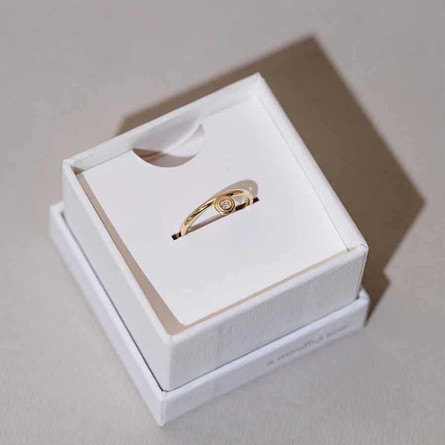 Drops of Memories nachhaltiger Ring aus Echtgold