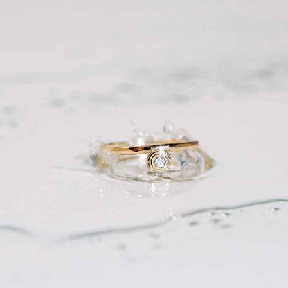 Drops of Memories nachhaltiger Ring aus Echtgold